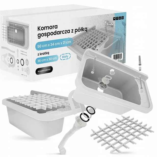 Technický Dřez 50x34 cm Technický dřez Pracovní police Mřížka Bi 6U