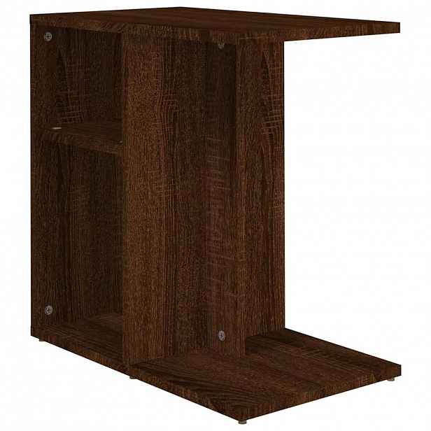vidaXL Odkládací stolek Hnědý dub 50x30x50 cm kompozitní dřevo