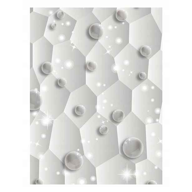 Fototapeta flizelina Bílé sféry Hexagon Lesk 206x275 hexagonální lepidlo
