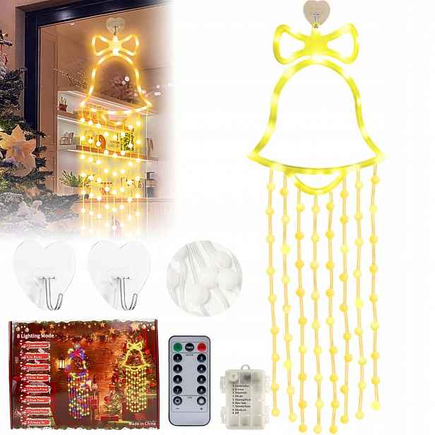 Led Zvonek Svítící Na Baterie, Vysoce Kvalitní Vánoční Dekorace