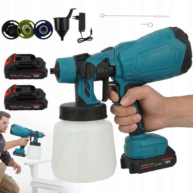 Malířský Agregát, Akumulátorová Pistole Na Stříkání, 1000 ML