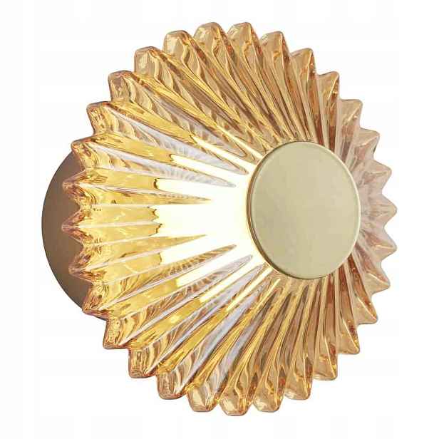 Nástěnné Led svítidlo Milagro Padre ML2795 6W 3000K 360lm zlaté kovové sklo