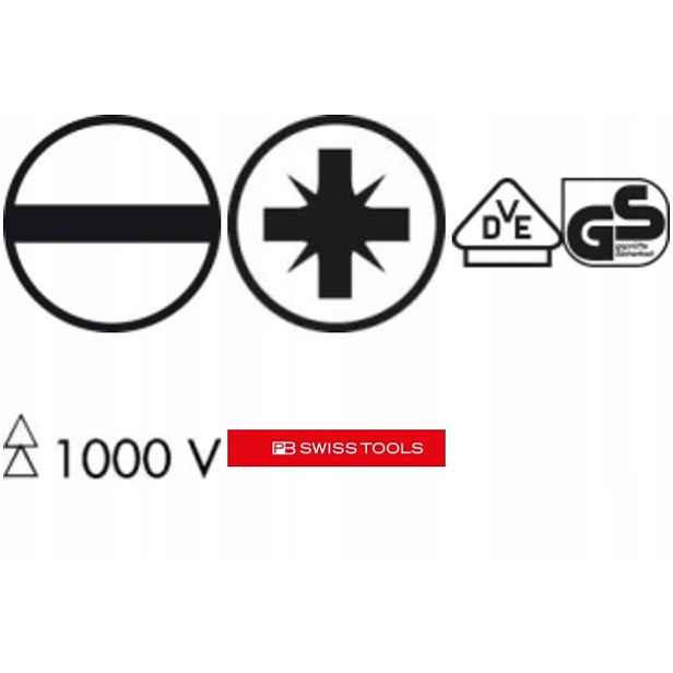 Sada Šroubováků Vde Ploché Pz 6 Ks Swiss Tools