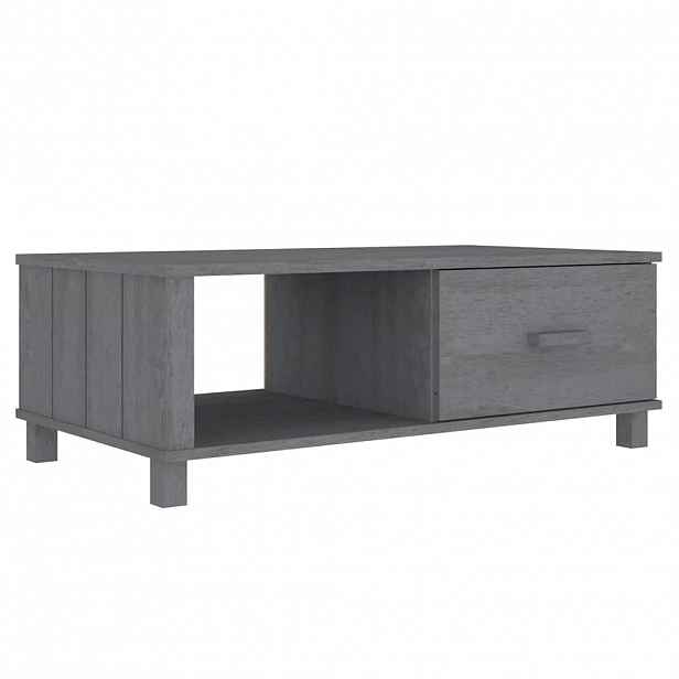 vidaXL Konferenční stolek HAMAR tmavě šedý 100 x 55 x 35 cm borovice