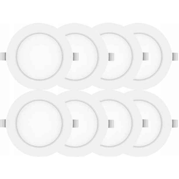 8x Led zapuštěný panel 6W Objímka 3000K pro závěsný strop pro M-System