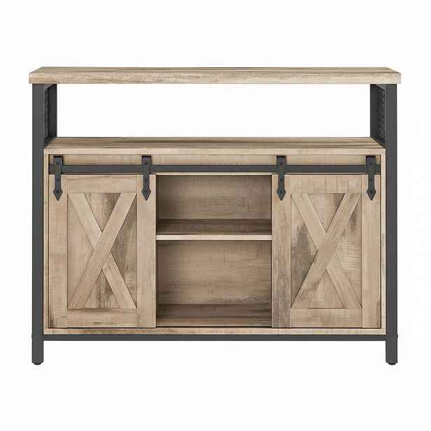 Boxxx KOMODA, hnědá, černá, 100/80/33 cm