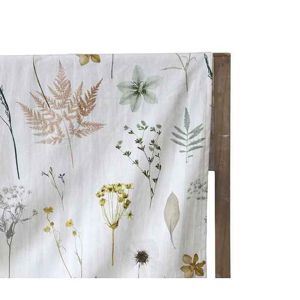 Krémový bavlněný ubrus s divokými květy Aix Wild Flowers - 140*240 cm Chic Antique