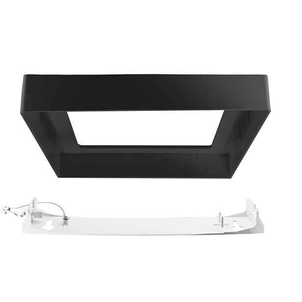 Rámeček na přisazenou montáž downlightu Panlux pro 6 W čtvercový černá
