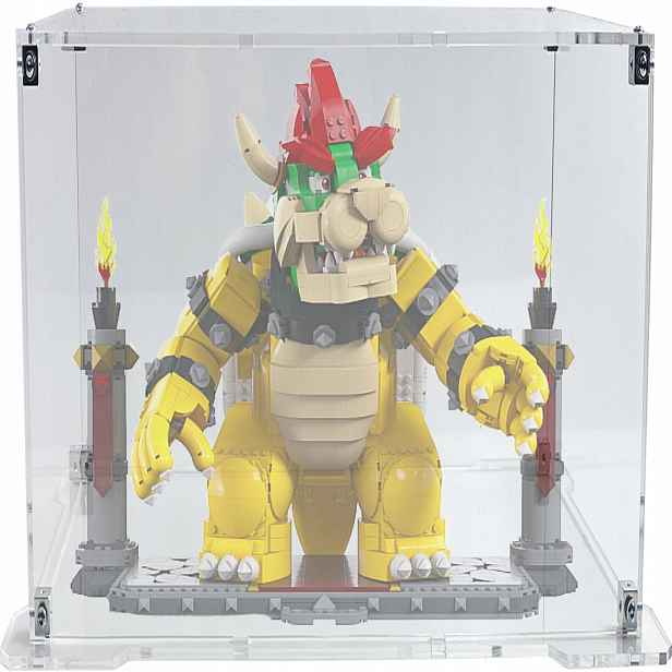 Vitrína s podstavcem pro stavebnici Lego 71411 Mario Mocný Bowser