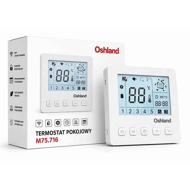 Pokojový Termostat LCD Regulátor Teploty 16A