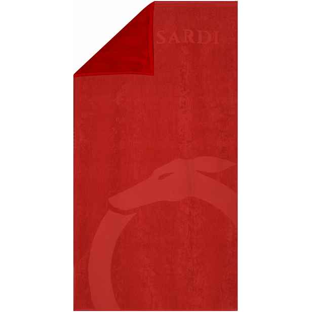 Trussardi Plážový Ručník TRU2MTW01 Red velký ručník červený