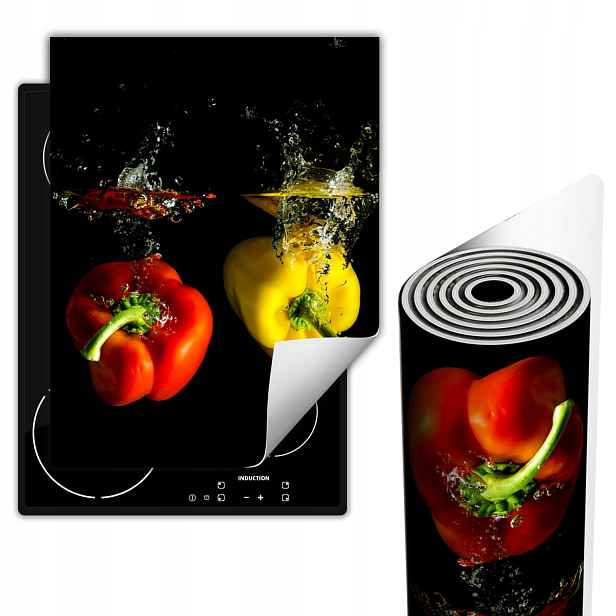 Ochranná Podložka Na Sporáky Dekorace 40x52 cm Černá Paprika