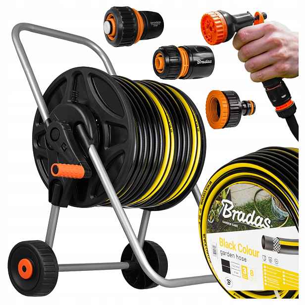 Hadice Hadice 1/2 30M Zastřihovací Vozík 3X Konektory Na Zavlažování Zahrady