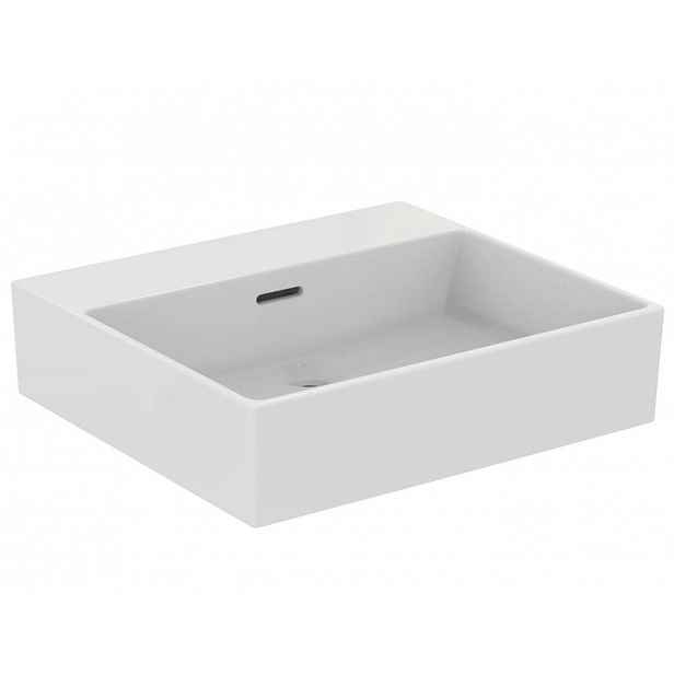 Ideal Standard Extra - Umyvadlo na desku 50x45 cm, s přepadem, bez otvoru pro baterii, bílá T388601