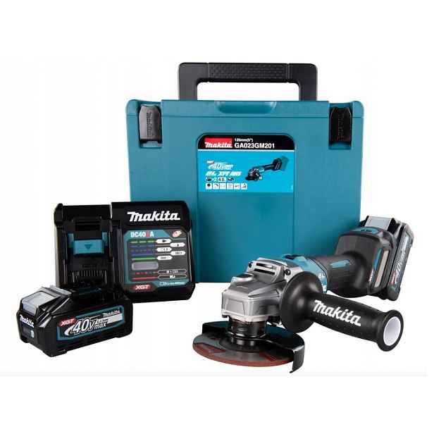 Makita GA023GM201 Úhlová Bruska 125 mm 40 V Aws