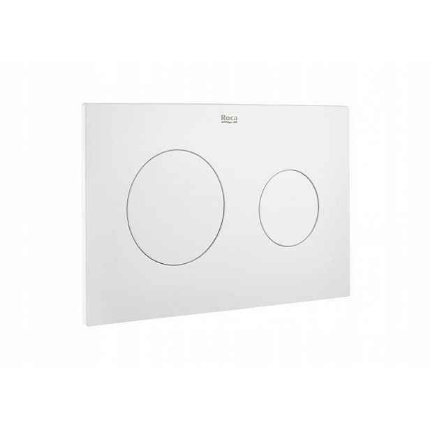 Pl 10 One Dvojité tlačítko matně bílé Roca A890189207