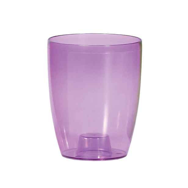 Prosperplast Plastový květináč na orchidej COUBIS ORCHID transparentní fialový, varianta 16 cm