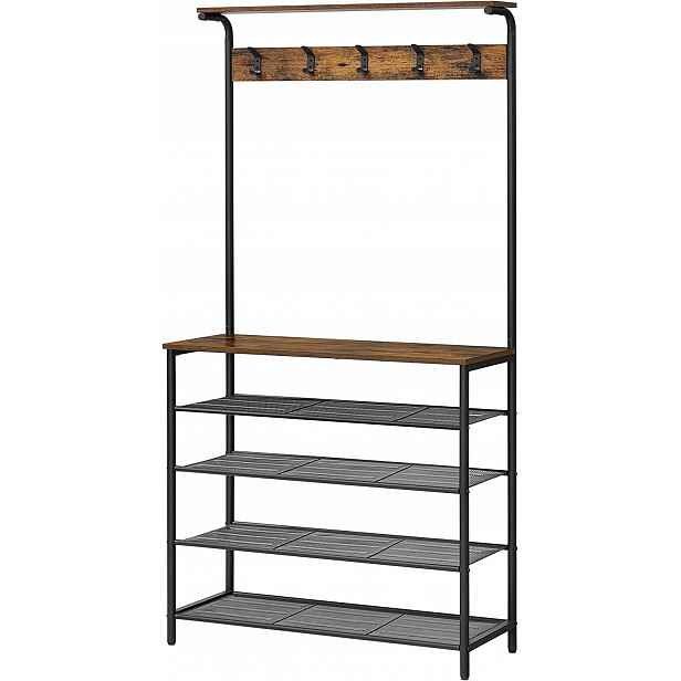 Prostorná botník s věšáky 80 cm Loftová