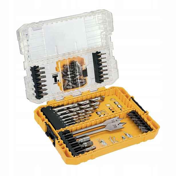 Sada 55 ks a vrtáků DeWALT do kovu a dřeva [DT70757-QZ]