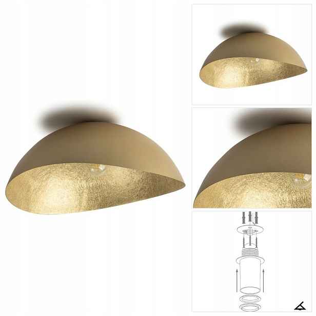 Stropní svítidlo zlatá Solaris nad stůl v moderní kuchyni Sigma Lighting