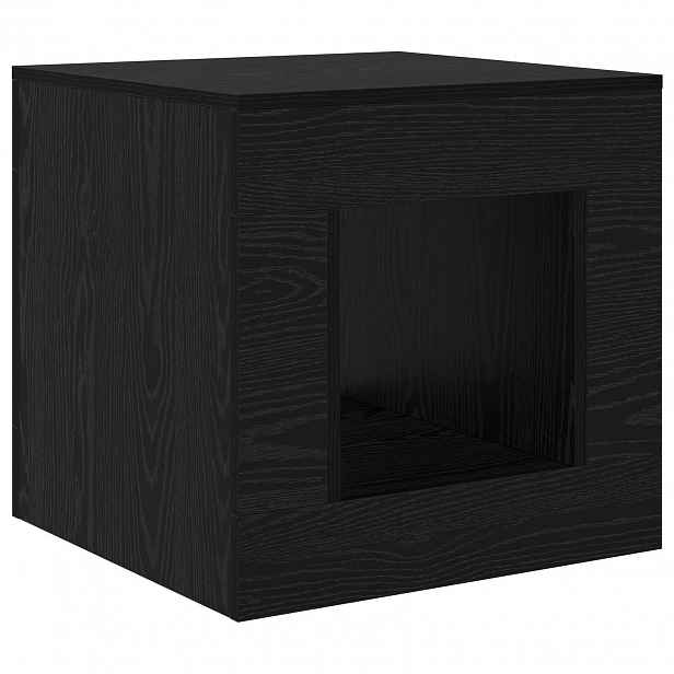 vidaXL Coffee Table Černý dub 51.5 x 50 x 50 cm Kompozitní dřevo