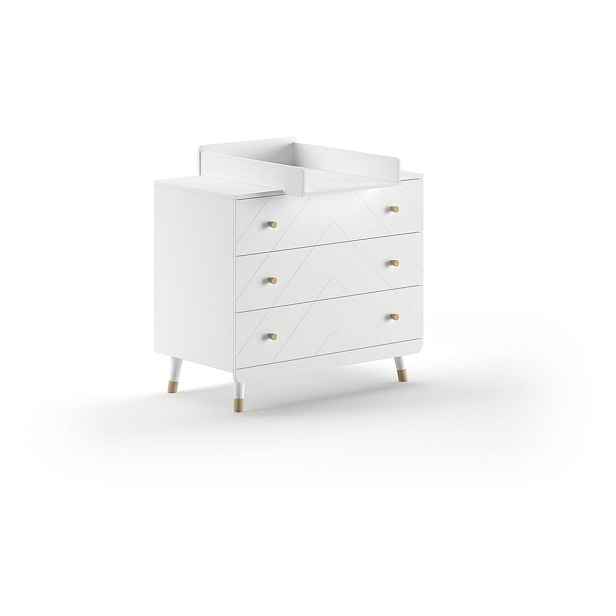 Bílá dětská komoda s přebalovacím pultem 100x100x74 cm Billy – Vipack