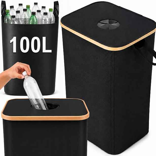 Koš 100 l na láhve Kauční plechovky skládací pro třídění odpadu do domácnosti