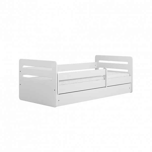 RAUMHIRSCH FURNITURE DĚTSKÁ POSTEL Tomi se zásuvkou a matrací, bílá, 90/65/144