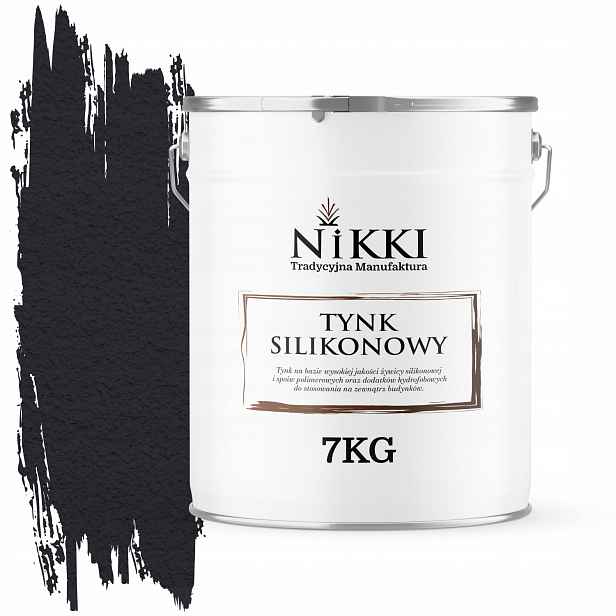 Silikonová Fasádní Omítka Černá Hluboká Ral 9005 7KG Granulace 2.0mm