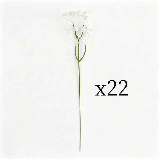 TEMU 22 svazků 660 umělých květů Gypsophila, bílá umělá kytice hortenzií, vhodné pro svatební a narozeninové dekorace, svěží dekorace obývacího