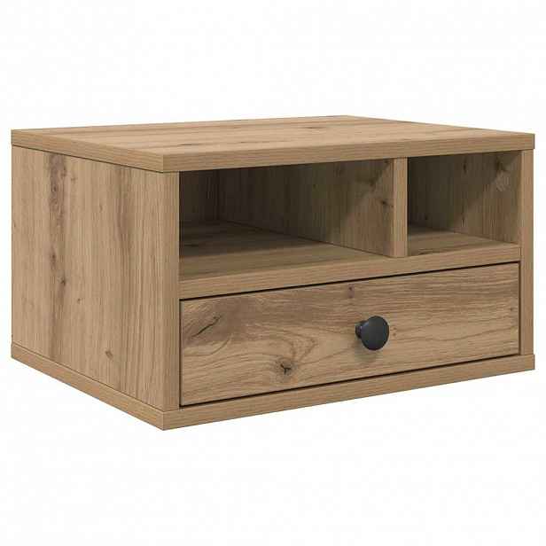 vidaXL Stojan na tiskárnu Artisanový dub 40 x 32 x 24 cm