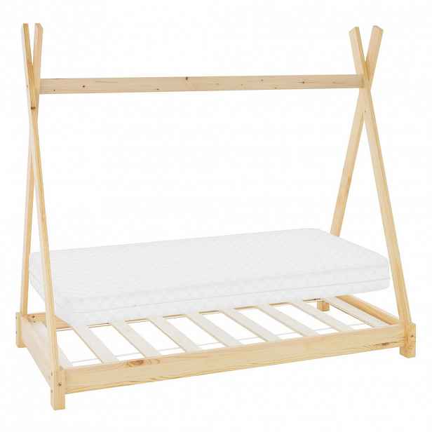 ML-DESIGN DĚTSKÁ postýlka Tipi s matrací 70x140 cm přírodní