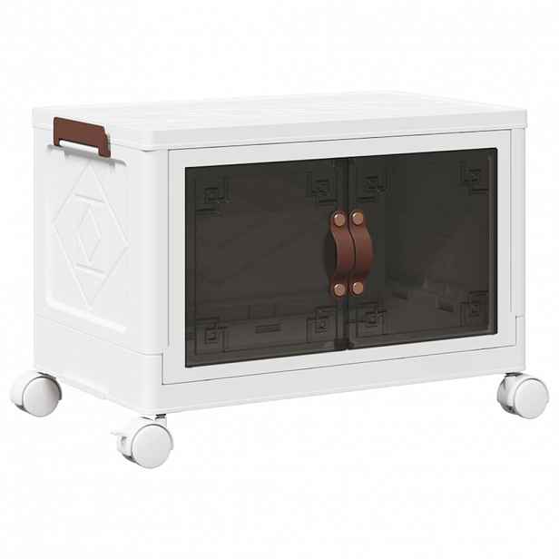 vidaXL Stohovatelný úložný box na kolečkách 28 L 48,5x29,5x33 cm