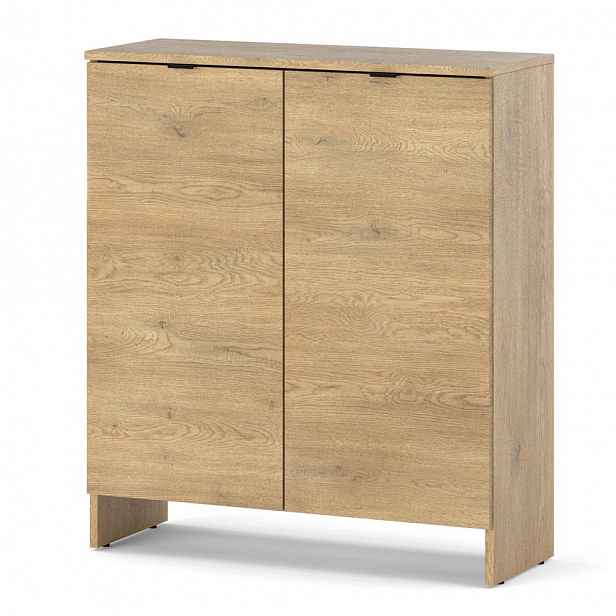 Komoda 80 CM Dub Cremon 2 Dvířka 2 Police Moderní Skříňka Do Obývacího Pokoje Ložnice