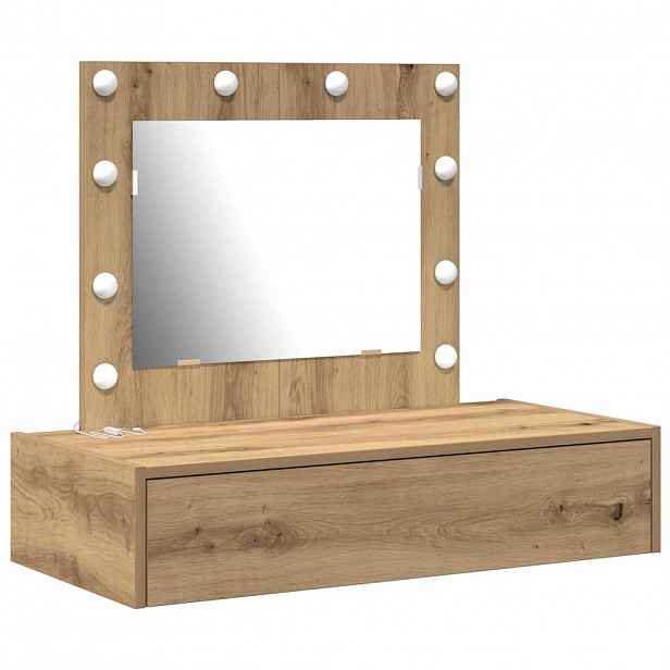 vidaXL Kosmetický stůl Hnědá 83 x 40 x 70 cm Kompozitní dřevo