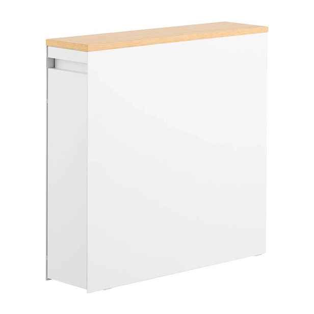 Bílý kovový koupelnový regál 14x55 cm Tower – YAMAZAKI