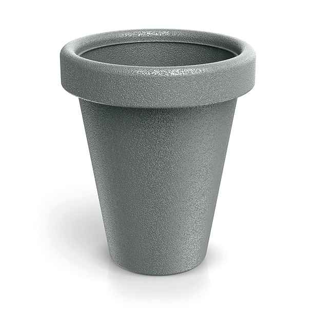 Prosperplast Plastový květináč ORIGINAL 39 cm šedý matný