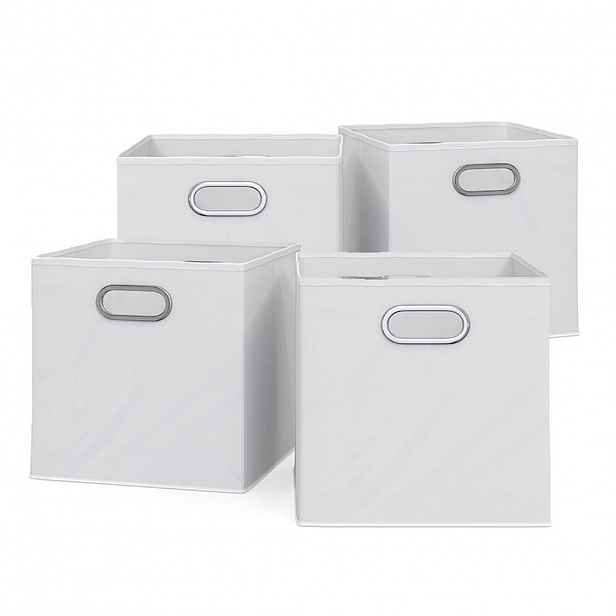 Vicco SKLÁDACÍ BOX Bílá 30 x 30 cm Sada 4 kusů