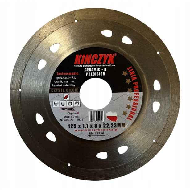 Diamantový Kotouč Čisté Řezání Kinczyk Ceramic B Precision 125 MM
