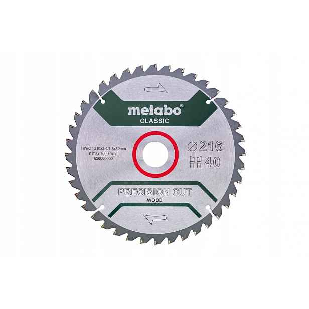 Kotoučová Pila Precision Cut Wood 216*30 MM Z40