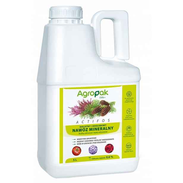 Actifos 5 l. Agropak listové dusíkaté hnojivo