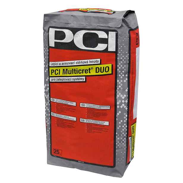 Hmota lepicí a stěrková PCI Multicret DUO 25 kg