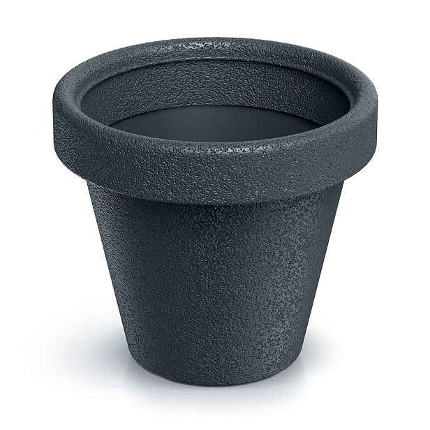 Prosperplast Plastový květináč ORIGINAL antracitový matný, varianta 23,8 cm