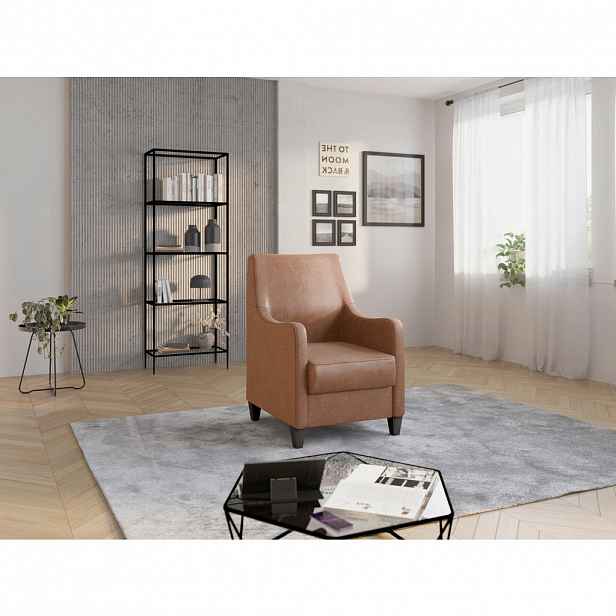 Sit & More KŘESLO, textil, koňaková