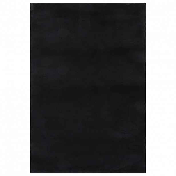 vidaXL Pratelný koberec krátký vlas 160 x 230 cm protiskluzový černý