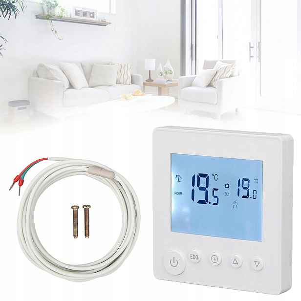 Pokojový Termostat Pro Podlahové Vytápění, Topné Rohože LCD 16A
