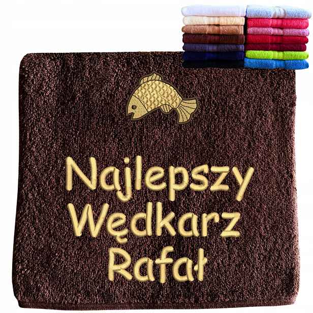 Dárek k narozeninám pro Rybáře 18 40 50 60 70 Ručník s nápisem jméno ryba