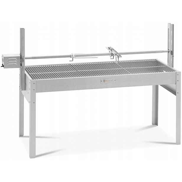 Uhlíkový Gril Royal Catering s rohlíkem na prasátko 116 x 48 cm do 40 kg