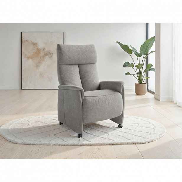 Sit & More RELAXAČNÍ KŘESLO, textil, šedá