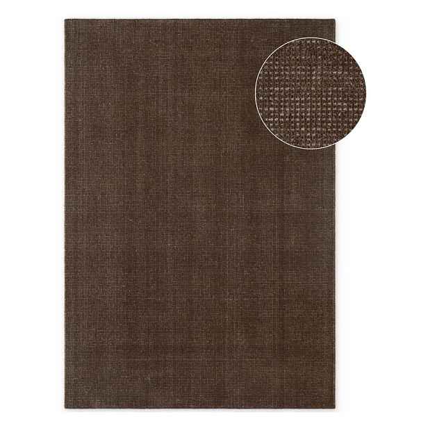 Hnědý ručně tkaný vlněný koberec 160x230 cm Greenwich – Ted Baker